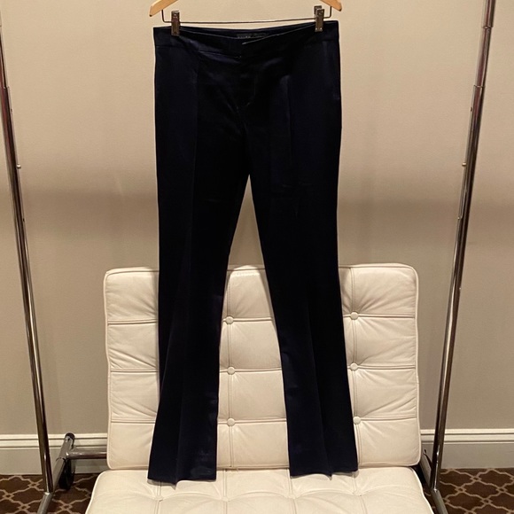 Navy Satin Ralph PANTS - Picture 4 of 6